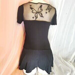 Black Dress Small MA*RS Butterfly Lace Womens Casual Party Prom Japan Jfashion